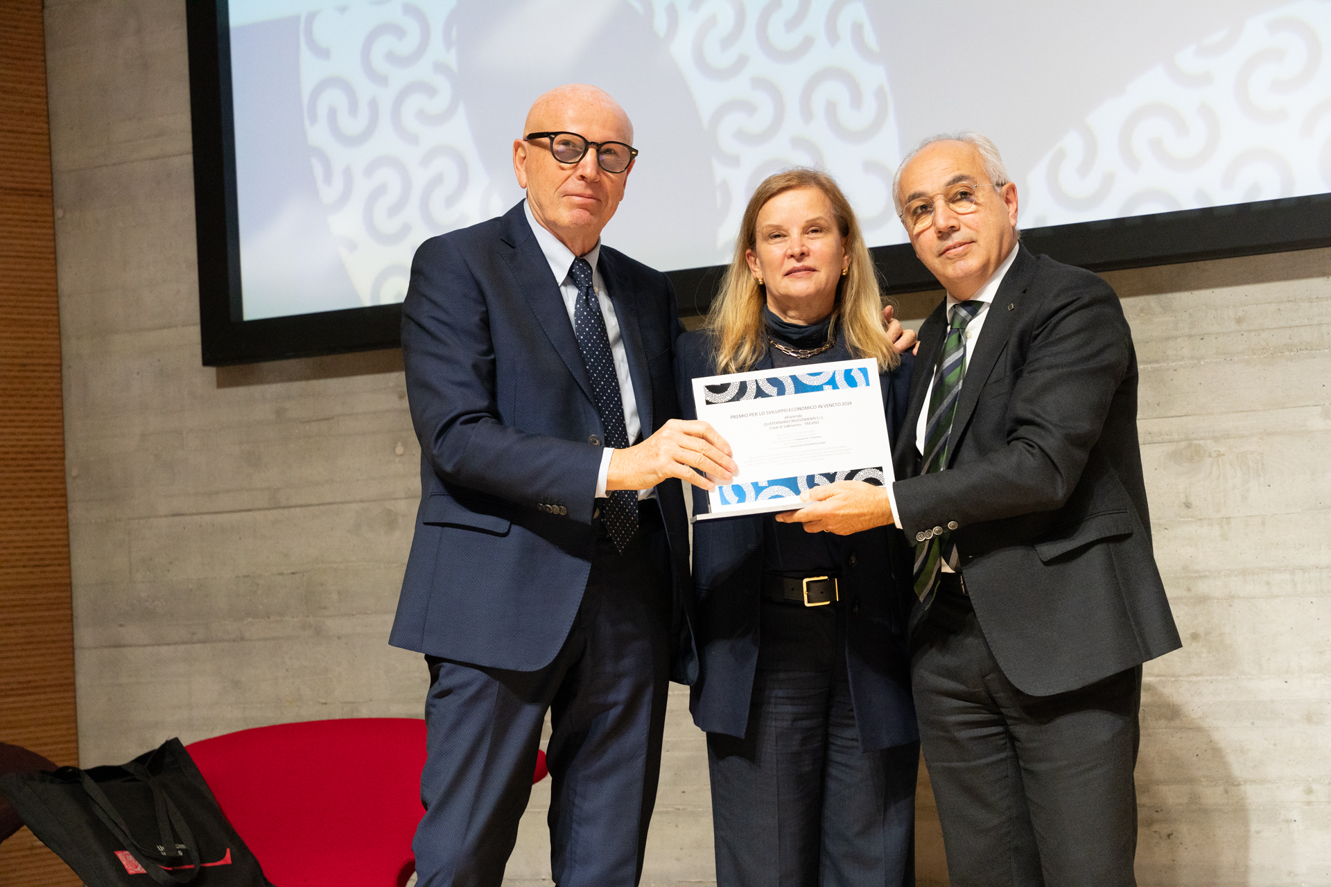 Premio sviluppo economico 2024 di UCV a Quaternario Investimenti Srl di Cison di Valmarino – TV